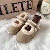 Zapatos de Invierno para Niña de Terciopelo Cálido con Algodón, Zapatos de Bebé de Lana con Suela Suave y Velcro, Se Pueden Usar con Faldas al Salir