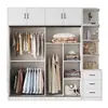 Armario para uso doméstico en el dormitorio, mueble de almacenamiento simple y moderno, armario con puertas correderas para apartamentos de alquiler, mueble de madera de tamaño pequeño