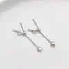 Accesorios DIY Cadena de Cola en Forma de Corazón con Broche Chapado en Oro Plata de Ley S925 Cadena de Extensión Deslizante para Collar de Perlas Pulsera