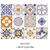 Pegatinas de Pared con Patrón de Estrella Geométrica Estilo Marroquí Azulejos Autoadhesivos para Salpicadero de Cocina, Paredes y Suelos de Baño