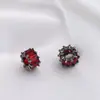 Paquete de Oro de 14k Set Negro Pistola Colgante de Perla de Circonita Roja Pulsera de Cristal Hecha a Mano DIY Accesorios para Pulsera y Collar Material