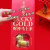 Chaveiro de Ouro Puro 999 Ano do Cavalo para Riqueza Instantânea, Corrente de Celular Atratora de Dinheiro, Pingente de Bolsa, Presente Atacado do Fabricante