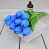 Atacado do Fabricante Tulipas de PU Toque Realista Flores Artificiais para Fotografia Doméstica, Casamento e Decoração de Sala de Estar Buquês Adereços