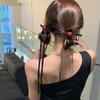 Temperamento Sentido Avanzado Borla Cinta Rosa Lazo Cinta Corbata Pinza para el Cabello Cuerda para el Cabello de Sentido Avanzado Accesorios para el Cabello Cuerda para el Cabello