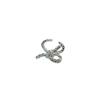 Blogger hecho a mano mismo anillo de lazo nicho femenino atmósfera Corea del Sur retro sólido irregular anillo de dedo