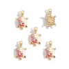 Acessórios para Joias de Liga DIY Estampados Animal Marinho Tubarão Tartaruga Concha Pingente Pulseira Colar Pingente W488