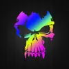 Decalque de Moto Caveira Adesivo Personalizado Tendência Diabo Marvel Punisher Tanque de Combustível Moto Adesivo Refletivo