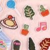 Etiqueta de bordado por computadora Duoku, hamburguesa, fruta, cactus, accesorios de ropa para niños, parche pequeño, pegatinas de tela bordadas