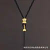 Cordón Ajustable Hecho a Mano para Collar Colgante, Cordón para Colgante de Teléfono, Cordón para Llavero de Coche Negro, Rojo y Dorado