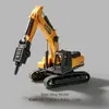 Excavadora de aleación de acero Liwei para niños, coche de juguete, niño, niño, grúa, coche de ingeniería, traje de juguete, excavadora, niño