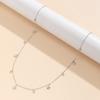 Joyería transfronteriza de Europa y Estados Unidos, colgante de playa para chica sexy y atractiva, cadena para el cuerpo, cadena simple con borlas de estrella de cinco puntas y diamantes de imitación para mujer