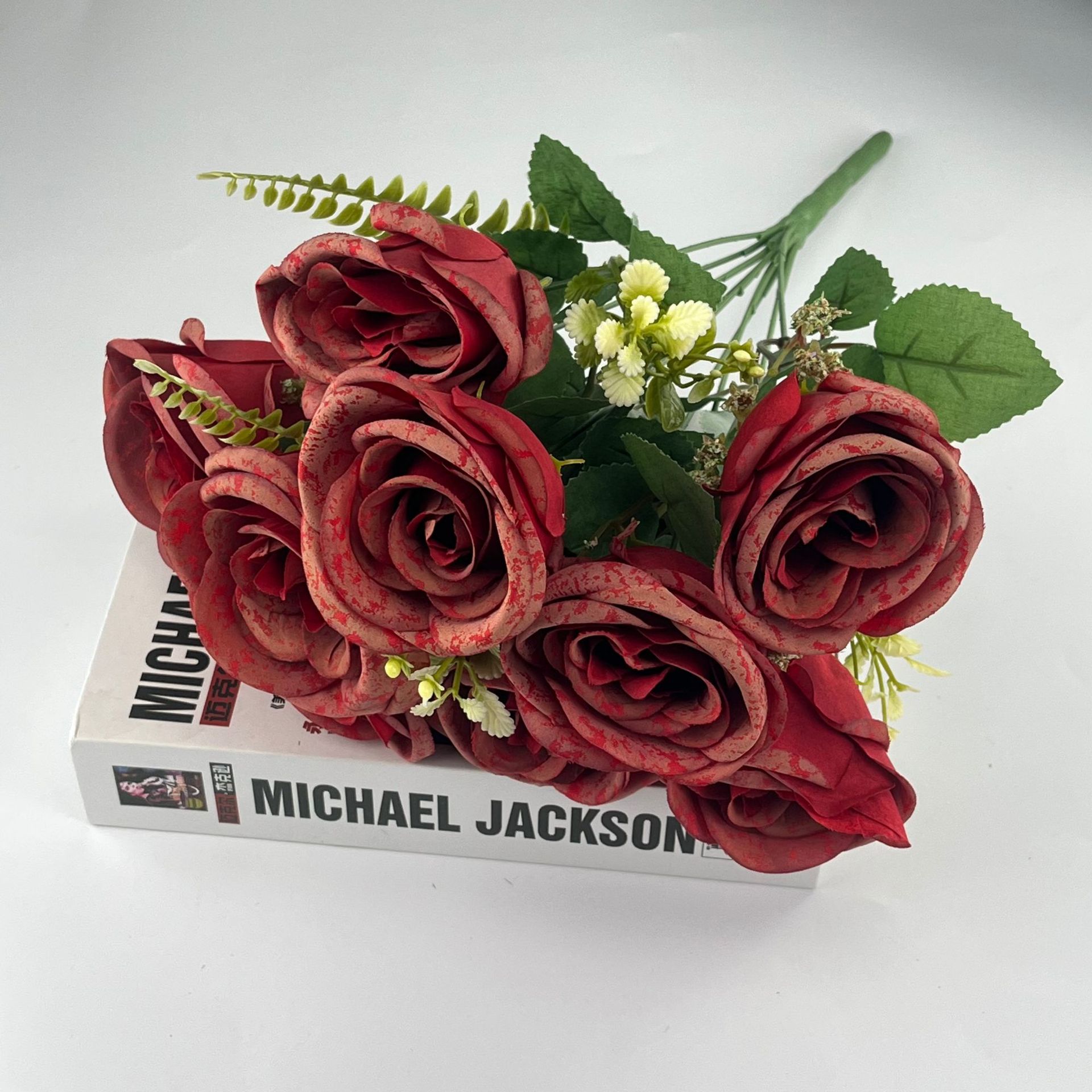 9头雪花法国玫瑰 大红