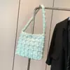 2026 Bolso Nube Nuevo Moda Coreana de Nicho Tejido Burbuja Acolchado Tridimensional Bolso de Mujer Versátil Bolso de Hombro para Viajar