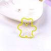 Coreia do Sul Ins Transparente Urso Fudge Corrente Acrílica Chaveiro Case Protetor Airpods Pingente Decorativo para Pendurar