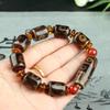 Pulsera Tianzhu Ágata Tibetana Pulsera Tianzhu de Tres Ojos Tianzhu Estilo Tibetano Tianzhu de Nueve Ojos Ágata Antigua Tianzhu