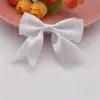 Fita de laço duplo rabo de andorinha de 2,5 cm, laço de cintura, acessórios para vestuário, acessórios para adorno de cabeça, gravata borboleta feita à mão DIY