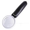 Lámpara 3LED UV fluorescente detector de dinero 7 veces 55mm de mano HD lectura lectura identificación nueva lupa de plástico