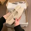 Zapatos Mary Jane estilo francés para mujer, modelo nuevo primavera y otoño 2026, planos versátiles negros sin cordones, zapatos de cuero de suela blanda