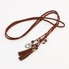 Cuerda de Cintura con Borla Antigua Cara de Caballo Vestido Hanfu Decoración Cadena de Cintura de Cola Tejida a Mano Nudo de Moda Colgante Versátil