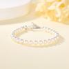 Pulsera de Perlas Shijia para Mujer Verano Lujo Ligero Simple Combinable Hebilla de Tirar Pulsera de Cuentas Retro Francés Pulsera de Lujo Ligero