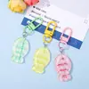 Lindo Llavero de Pez de Resina Colorido con Cristales Colgante Brillante de Bolsos de Verano Dulce y Fresco Venta al por Mayor