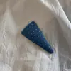 Pinza para el cabello de estilo coreano con lunares, semi-recogido, pinza de alta gama, pinza de tela vaquera retro para el cabello para mujer, pinza grande para la parte posterior de la cabeza, accesorio para el cabello