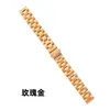 Pulseira Adequada para Relógio Garmin Lily 2 Feminina 14mm Três Contas Fivela Plana Pulseira de Aço Inoxidável
