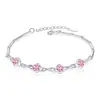 Pulseira feminina de prata esterlina estilo coreano simples Mori personalizada joia antiga design de nicho pulseira de nó de pêssego
