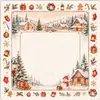 Tapete Novo de Mesa para Mahjong de Natal Amazon Lama Diatomácea Silencioso Antiderrapante Entretenimento Tapete de Mesa para Xadrez e Cartas Tapete de Mesa Festiva