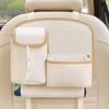 Bolsa de almacenamiento montada en el respaldo del asiento trasero para cubo de almacenamiento de basura en el coche, bolsa de almacenamiento multifunción para coche, lindo dibujo animado