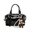 Bolsa Boston Portátil Estilo Nicho Retro Estilo Coreano Feminina Simples Versátil Elegante Alta Qualidade Bolsa Transversal