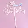 Nueva Decoración para Pastel de Cumpleaños de Acrílico de Doble Capa Estilo Copyright Ins Niño y Niña Feliz Cumpleaños Inserto para Pastel