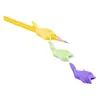 Nuevo Portalápices Pequeño de Delfín Listo para Usar Lápiz Bolígrafo de Gel Agarre Suave de Goma Corrector Estudiante de Primaria Portalápices de Educación Preescolar