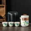 Conjunto de Chá de Viagem Suit Armazenamento Portátil Copo Expresso Chaleira para Atividade ao Ar Livre Carro Acampamento Presente para Empresa