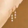 Pendientes de Zirconia con Forma de Lágrima Transfronterizos Europeos y Americanos para Mujer 2026 Pendientes de Nuevo Estilo para Mujer Moda Versátil para Viajar al Trabajo Joyería al por Mayor