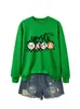 Mama esportiva Amazon eBay loja independente moletom feminino novo com gola redonda e mangas compridas moderno e estiloso