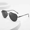3028 Gafas de Sol Nuevas Gafas de Marco Grande Anti-UV Moda Masculina Metal Espejo Sapo Gafas Retro Venta al por Mayor