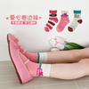 Calcetines para niños de malla fina transpirable de primavera y verano, calcetines para niñas de color caramelo de dibujos animados, calcetines para bebé
