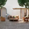 Sofá de Corda Nórdico para Exterior Móveis para Pátio e Villa Impermeável Criativo Sofá de Lazer para Jardim e Terraço Combinação