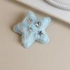 Estrella linda de peluche con pedrería encantador pasador clip para fleco y2k pasador de corazón de niña combinable en todo clip lateral nuevos accesorios para el cabello