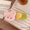 Pasador de Pelo de Oso Esponjoso Pasador Grande de Pico de Pato de Una Palabra Sin Costuras Tocado Flequillo Lateral Pasador para Cabello Roto