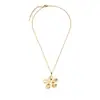 Collar de Flor de Acero Inoxidable Transfronterizo Europeo y Americano, Cadena para Clavícula en Capas de Moda Nicho, Versátil para Mujeres, Venta al por Mayor Dropshipping
