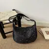 Otoño 2026 Nuevo Elegante Nicho Estrellas Lentejuelas Moda Gran Capacidad Retro Simple Versátil Bolso de Hombro Cruzado