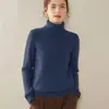Suéter de Cachemira para Mujer Otoño/Invierno 2026 con Cuello Alto, Diseño Versátil, Tejido de Lana, Suave y Acogedor