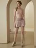 Pantalones de Yoga Falsos de Dos Piezas Anti-Exposición para Mujer, Pantalones Falda de Tres Puntos de Ropa Exterior Delgada de Verano, Pantalones Deportivos de Pilates para Ciclismo al Aire Libre