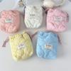 Bolsa de Almacenamiento para Cámara de Algodón Acolchado Linda Ins Polaroid Suave Anti-Caída a Prueba de Polvo Bolsa Pequeña Gran Capacidad de Mano Cierre de Cordón Bolsillo con Solapa Pantalones
