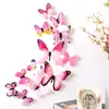 Paquete de 12 Pegatinas de Mariposas Impresas Tridimensionales para Sala de Estar, Dormitorio, Pared de Fondo de TV, Pegatinas de Mariposas Coloridas H-023