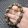 Pulsera de ágata de Xizang con cuentas una, dos, tres, cuatro, cinco, seis, nueve ojos colmillo de tigre Ruyi joyería pulsera de jade luantong