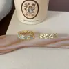 Anel de Borboleta Doce Tridimensional para Mulheres, Anel Aberto Flexível Colorido de Esmalte Gotejado Exquisito, Anel de Dedo Indicador Nicho Estilo Ins da Moda