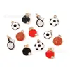 Deportes de Pelota Gota de Aceite Joyería Accesorios DIY Tenis de Mesa Fútbol Colgante Cadena de Teléfono Llavero Colgante Hecho a Mano